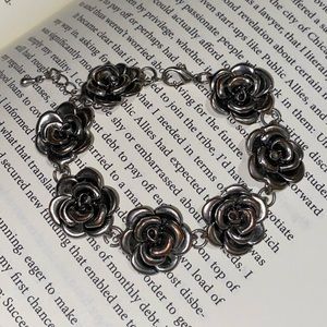 Silver Rose Necklace